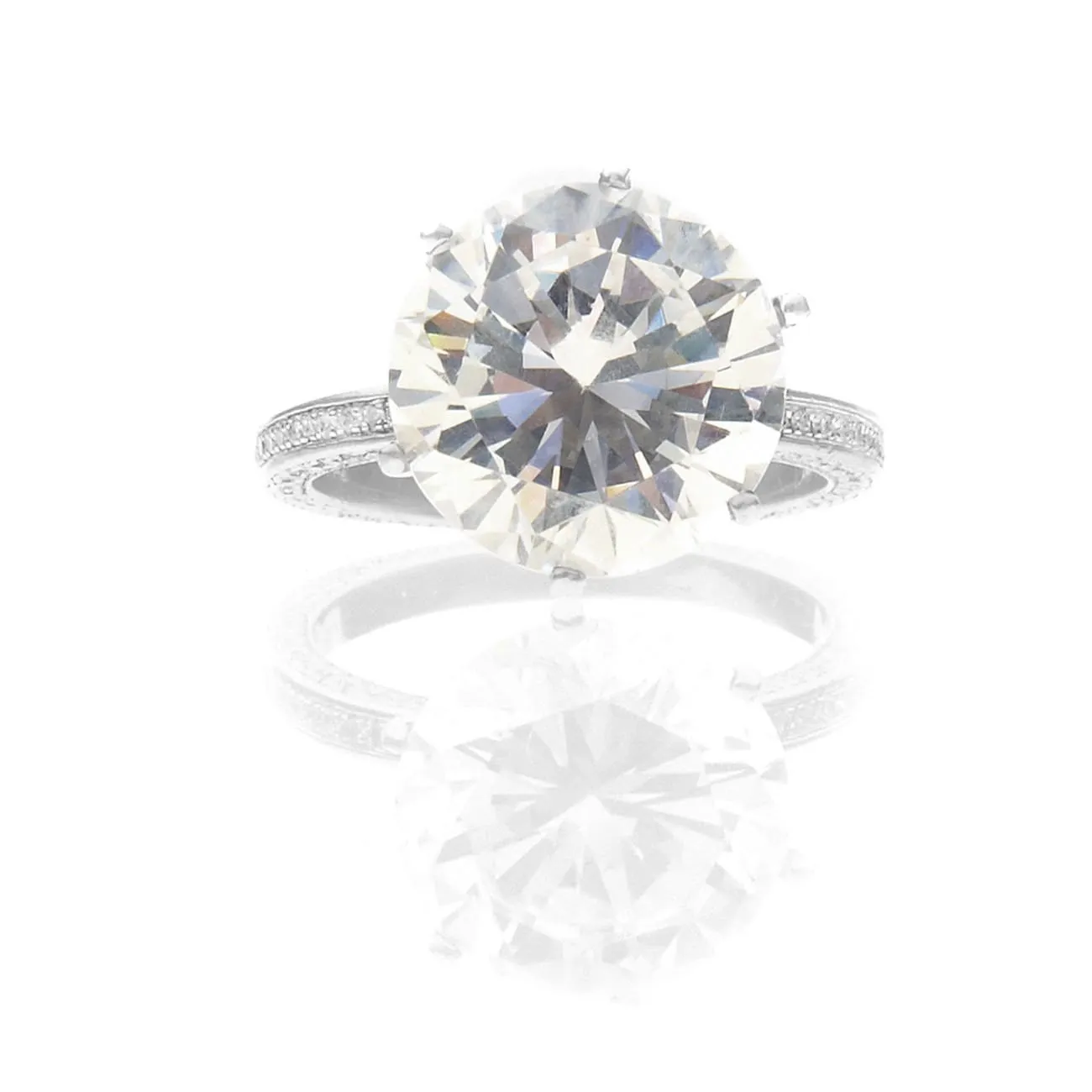 Engagement Ring - 5.00-Carats Solitaire Diamond Engagement Ring