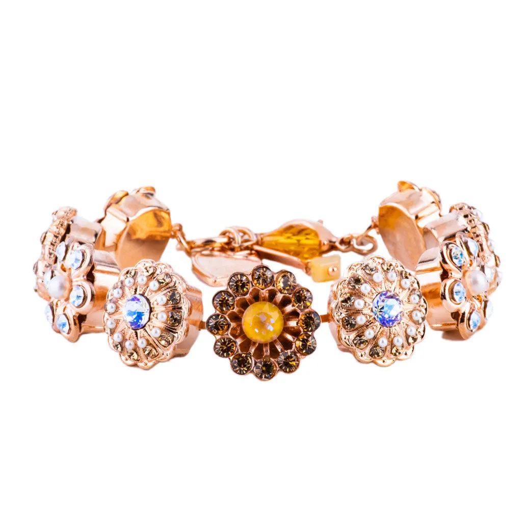 Extra Luxurious Rosette Bracelet in "Butter Pecan" *Custom*