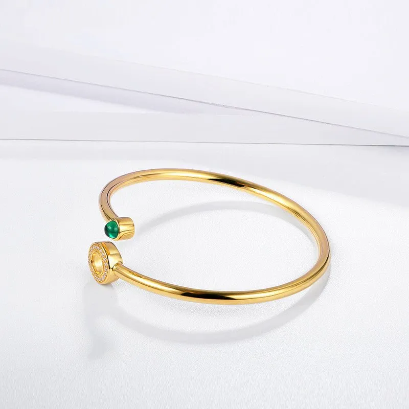 Fashion Emerald Bangle