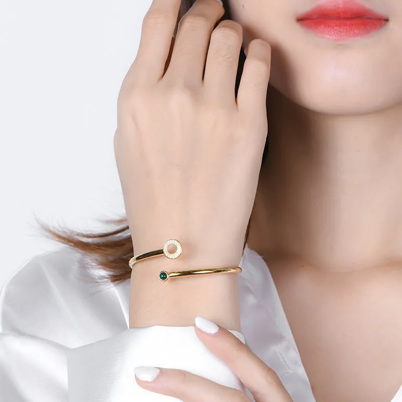 Fashion Emerald Bangle