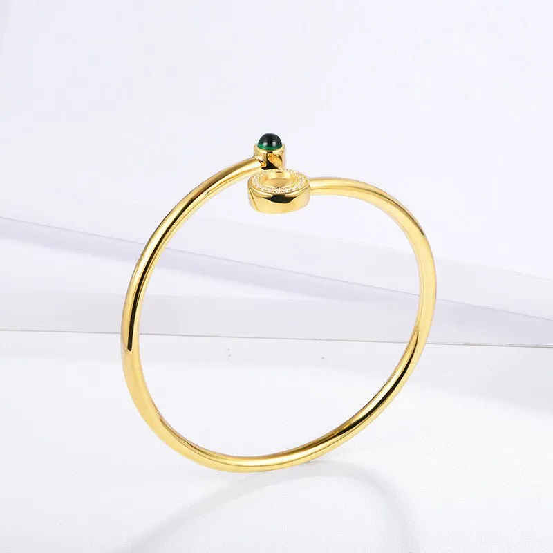 Fashion Emerald Bangle