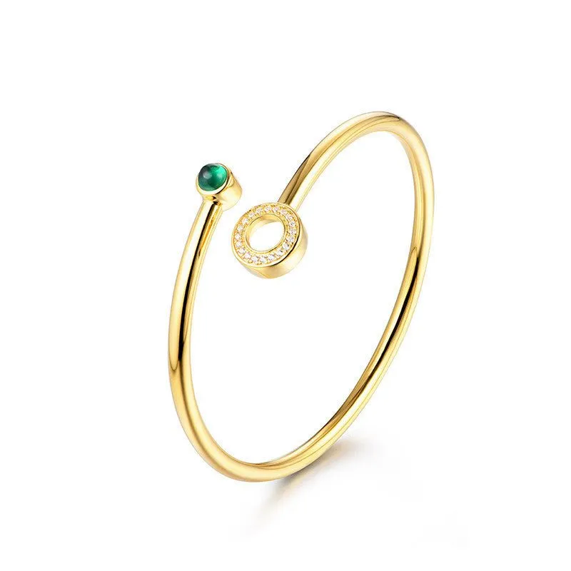 Fashion Emerald Bangle