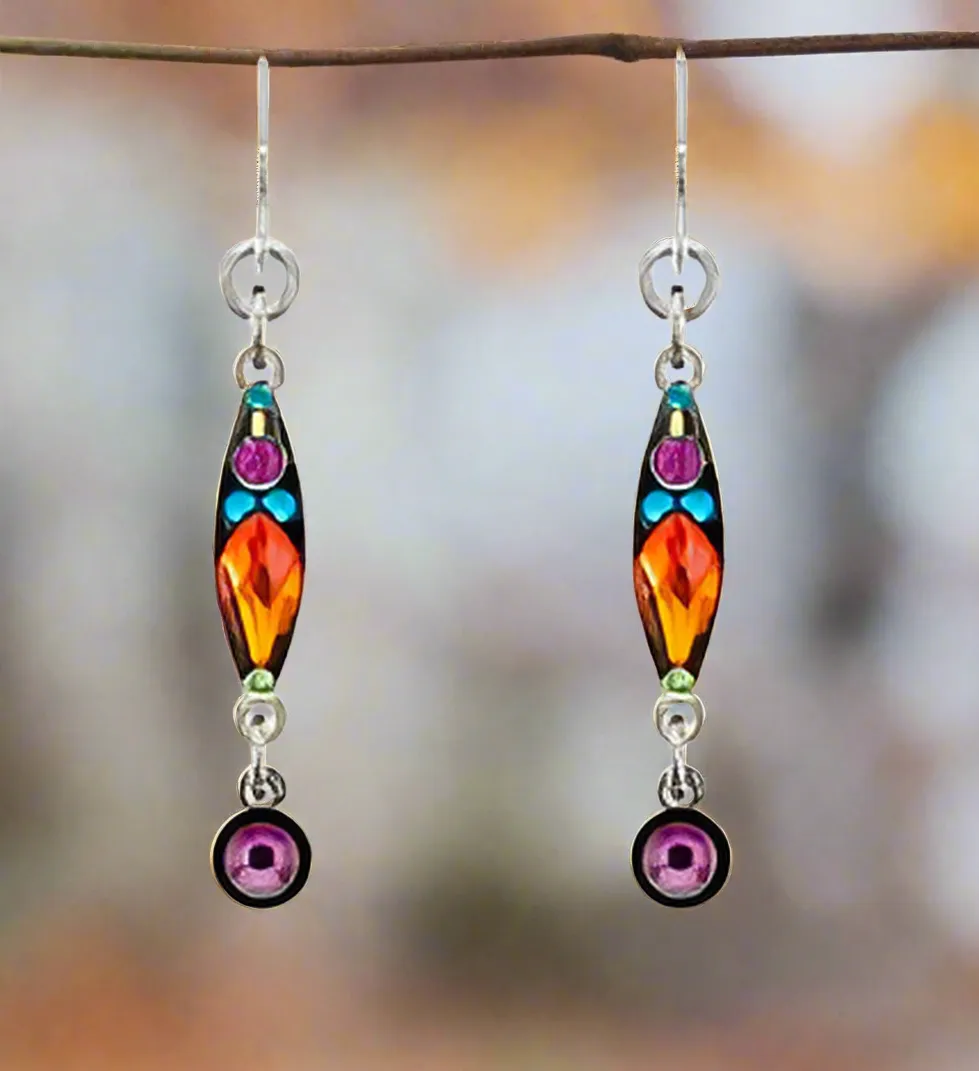 Firefly Jewelry Linear Two Tier Earrings-E388MC