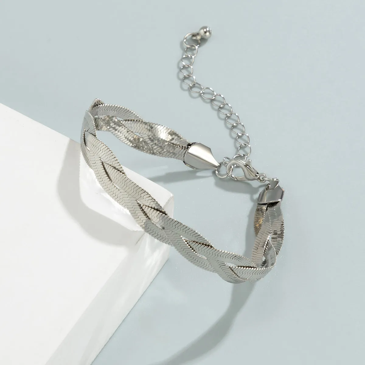 Flat Snake Chain Bracelet