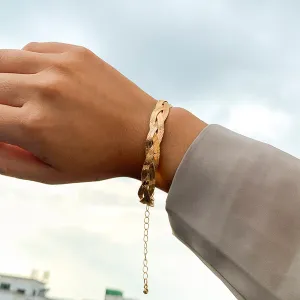 Flat Snake Chain Bracelet