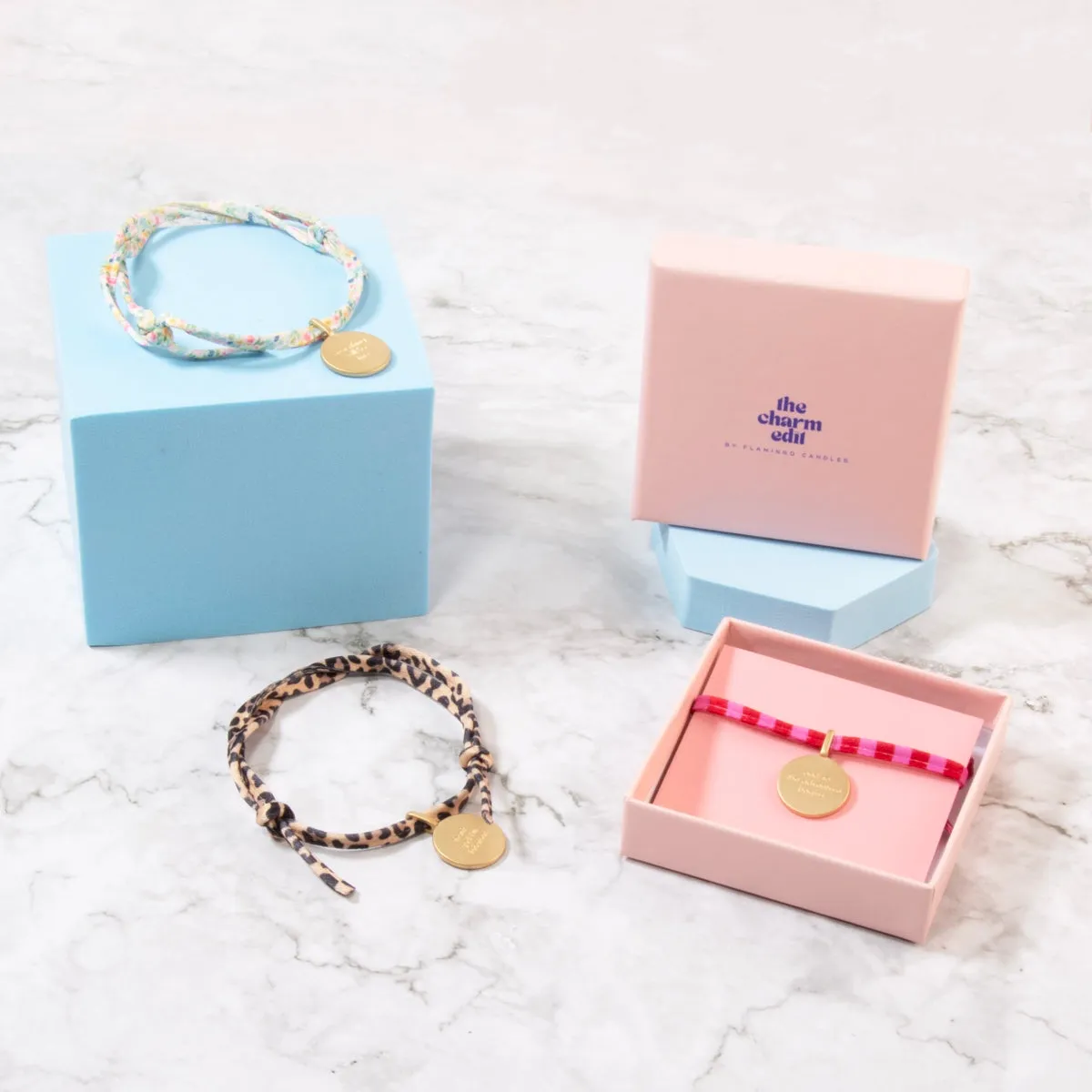Focused and Fabulous Charm Tie Bracelet