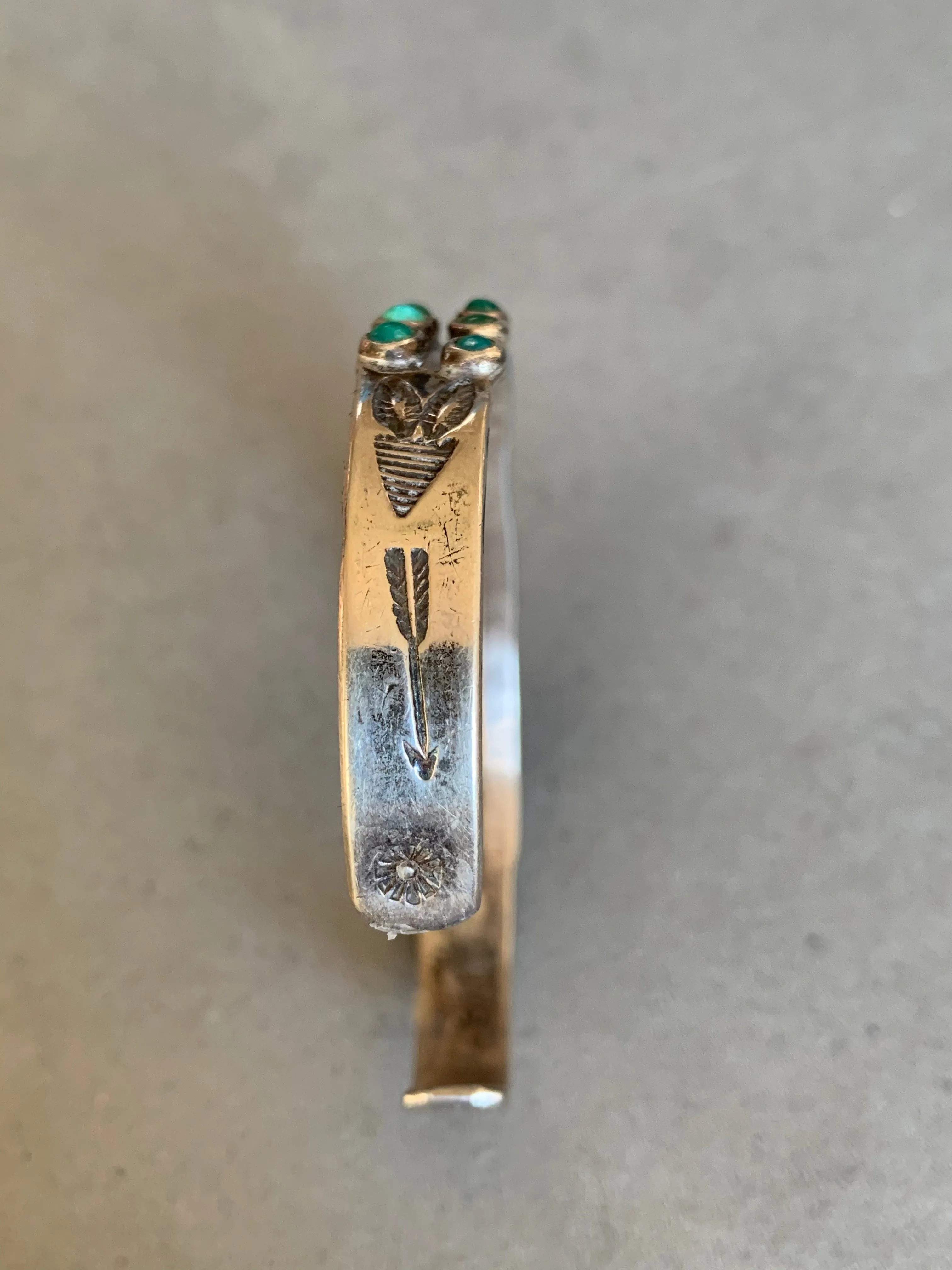 Fred Harvey Era Sterling Turquoise Bracelet