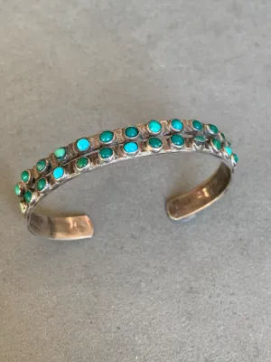 Fred Harvey Era Sterling Turquoise Bracelet