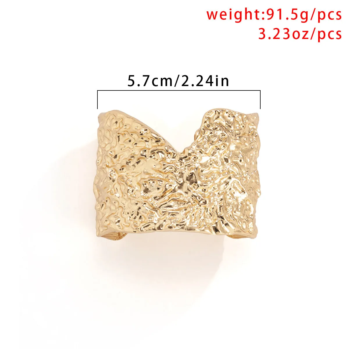 Geometric Simple Pitted Exaggerated Bracelet