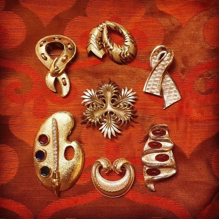 Gold Buckle Brooch