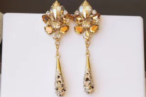 GOLD CHANDELIER EARRINGS