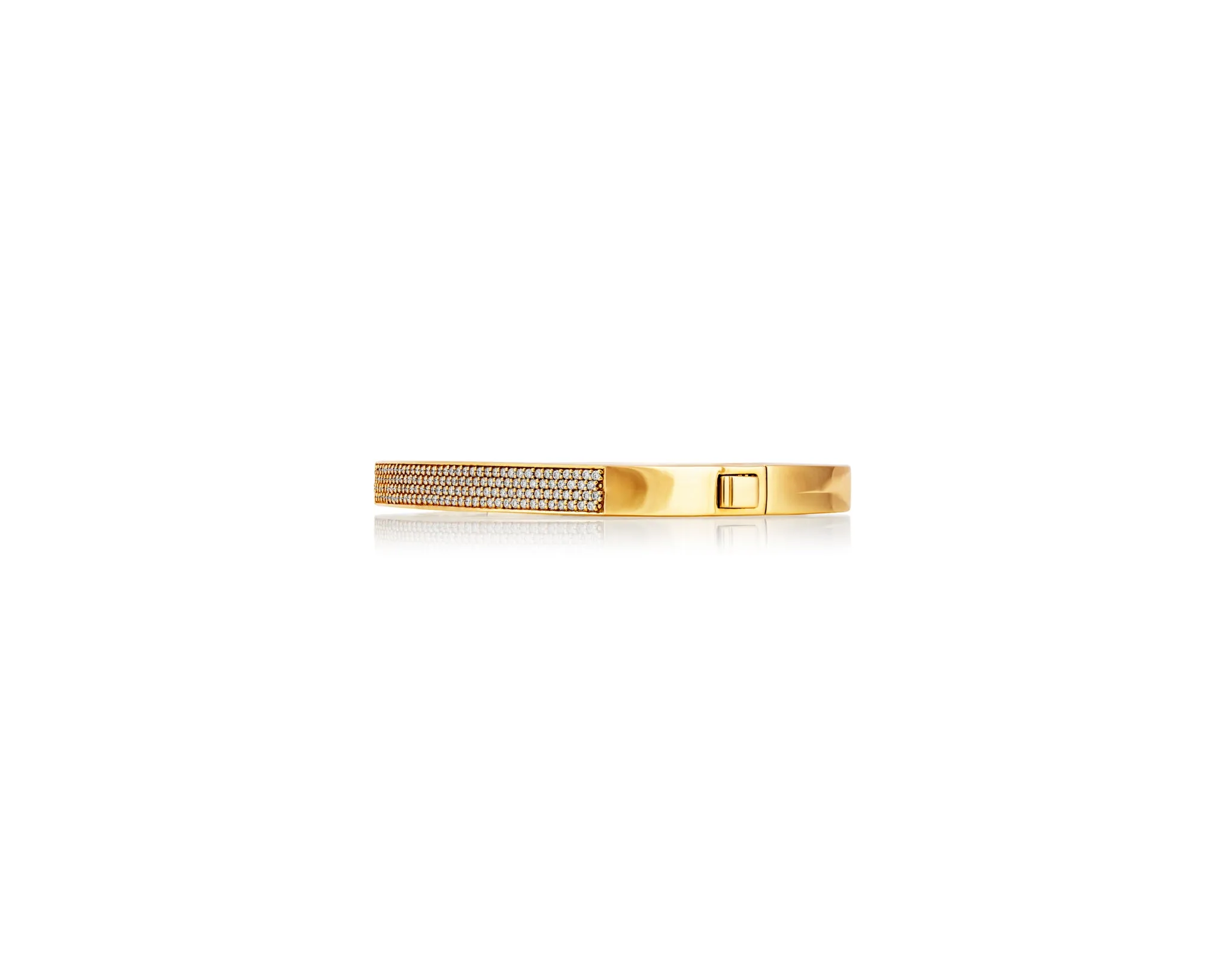 Gold Diamond Toulouse Bangle