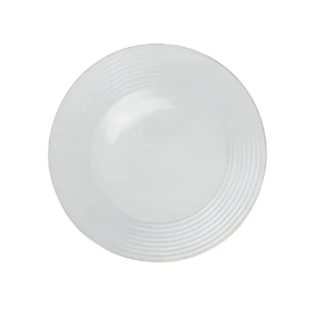 Golden Opal Harena Plain White Dinner Serving Plate 26cm (Set of 6)