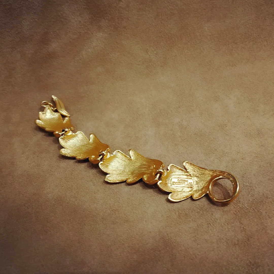 Guy Laroche Gold Leaf Bracelet