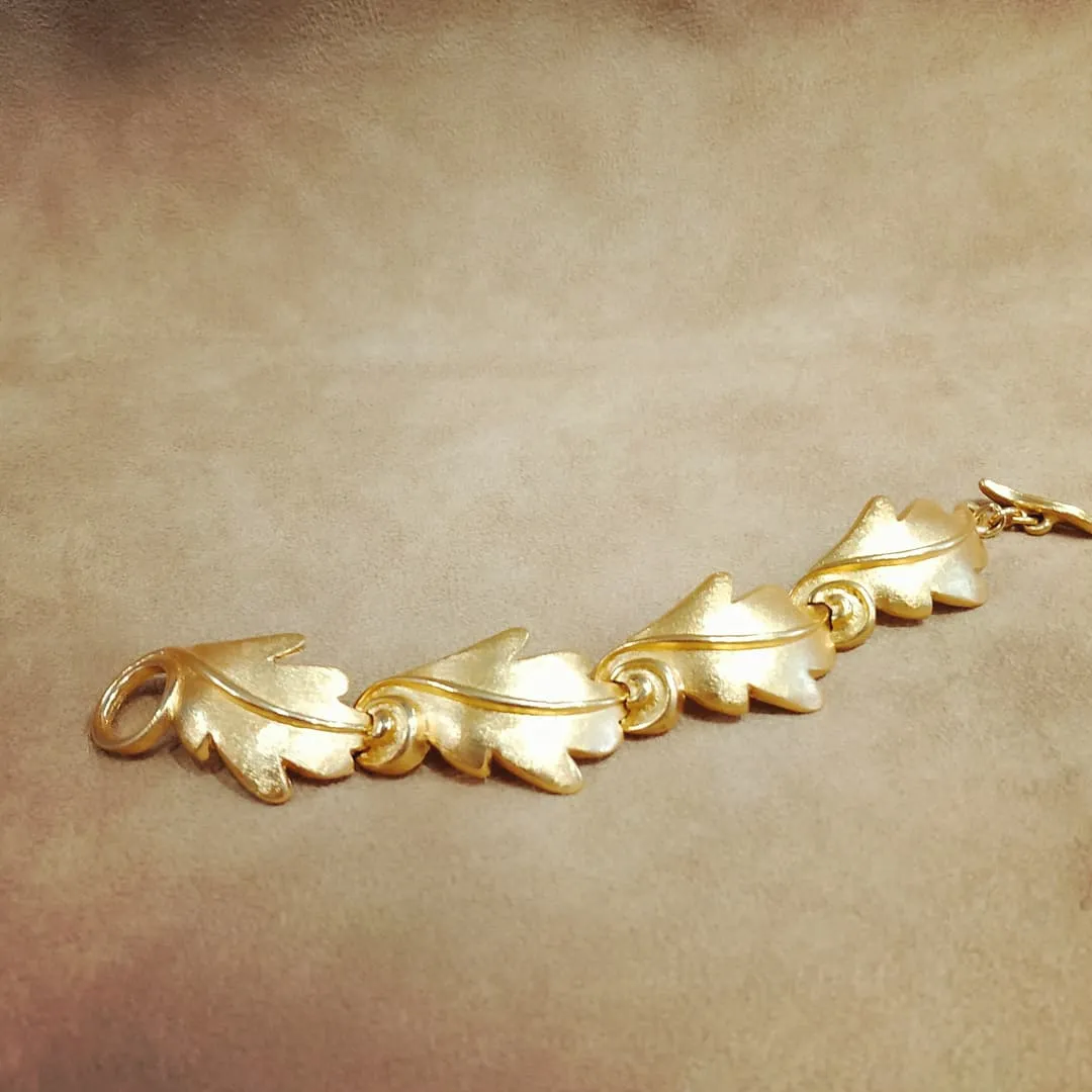 Guy Laroche Gold Leaf Bracelet