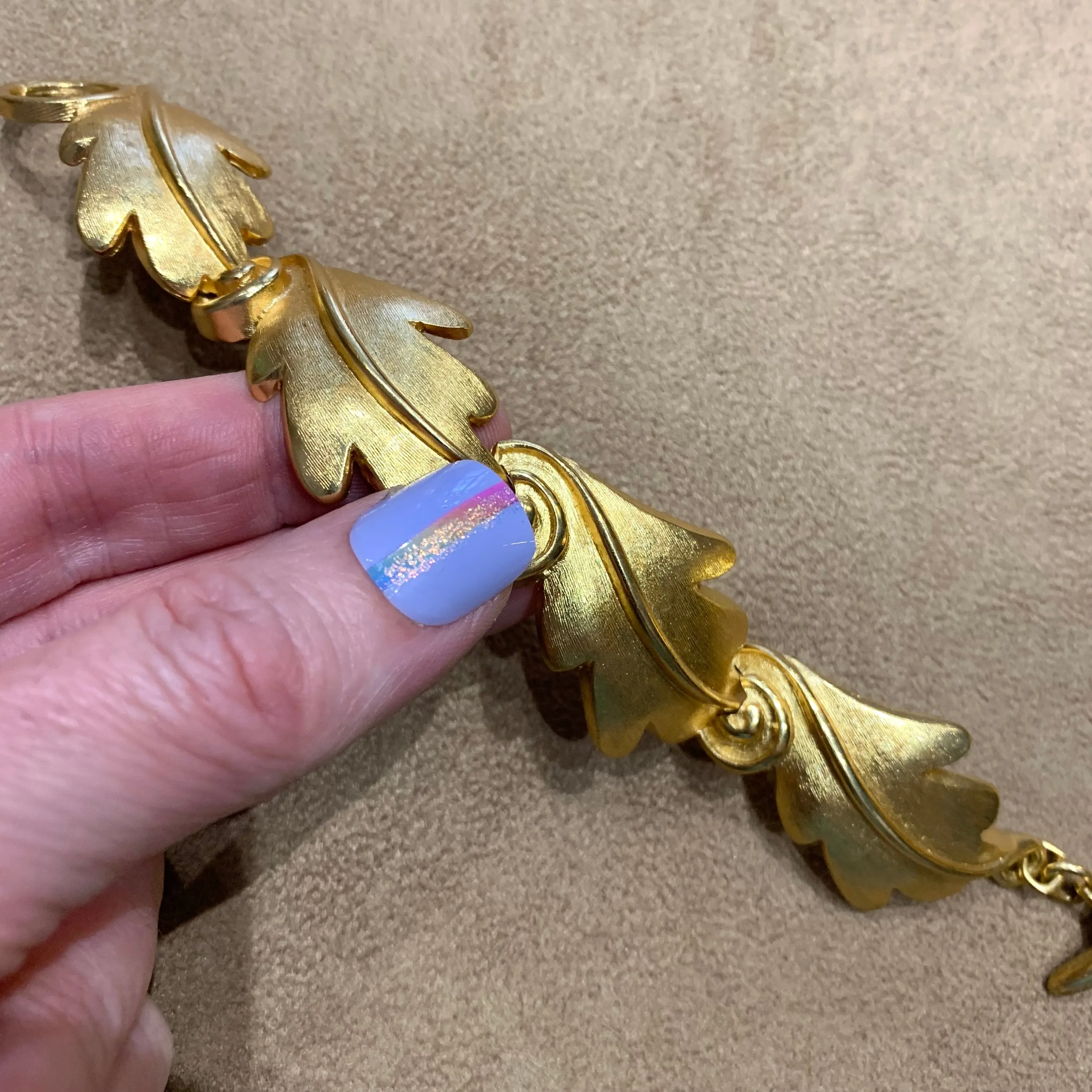 Guy Laroche Gold Leaf Bracelet