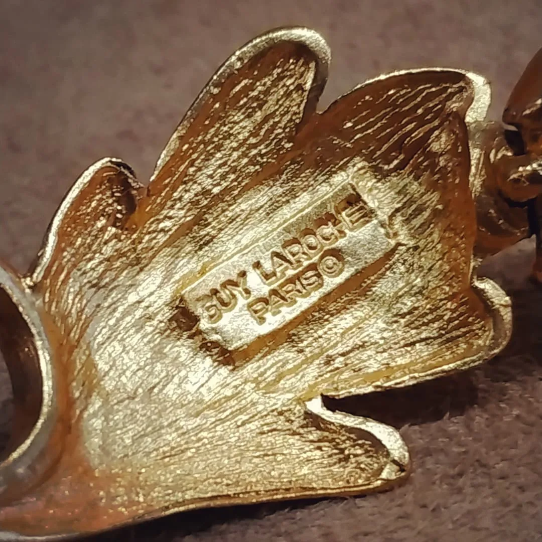 Guy Laroche Gold Leaf Bracelet