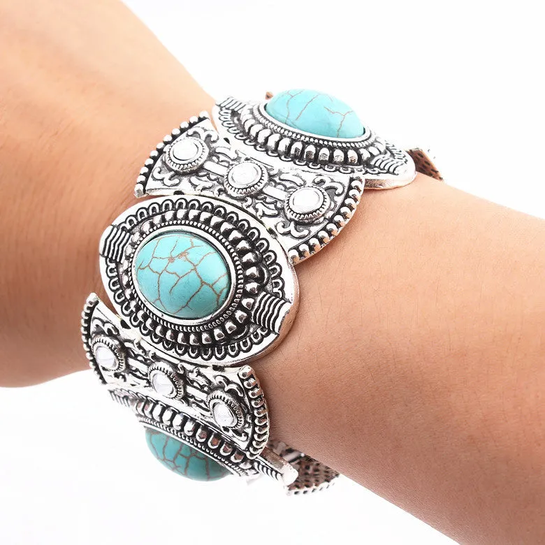 Gypsy Wanderer Turquoise Bracelet