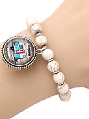 HAPPY CAMPER BUBBLE CHARM BRACELET