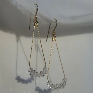 Herkimer Quartz Dangle Earrings