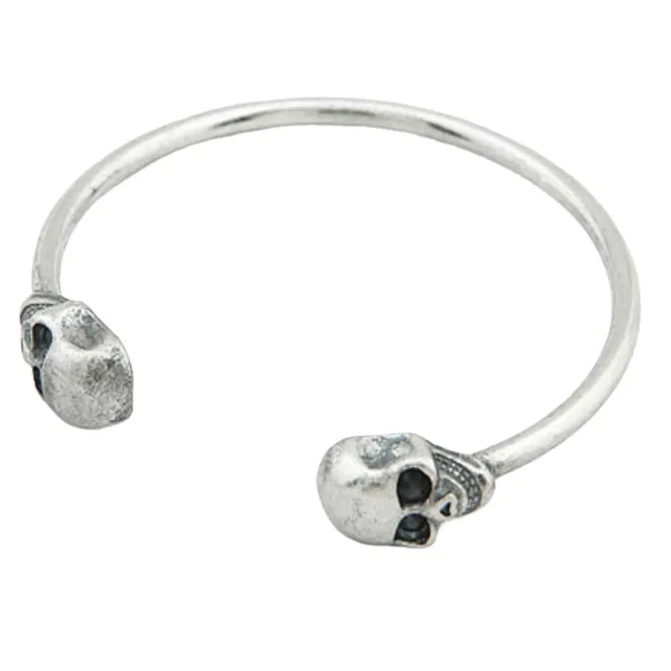 High End Fashion Alloy Vintage Double-sided Skull  Bracelet