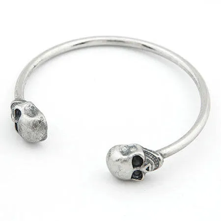 High End Fashion Alloy Vintage Double-sided Skull  Bracelet