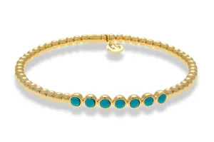 Hulchi Belluni Blue Bar Stretch Bracelet (22317)