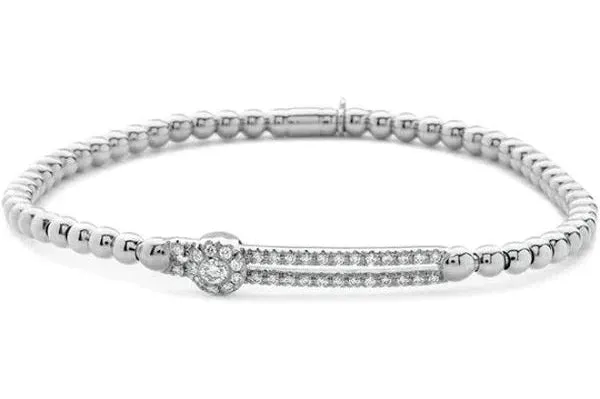 Hulchi Belluni 'Tresore' Solo Diamond Slider Stretch Bracelet (20352AH4)