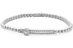 Hulchi Belluni 'Tresore' Solo Diamond Slider Stretch Bracelet (20352AH4)