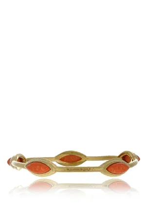 ISHARYA NILE NYMPH Coral Bangle Bracelet