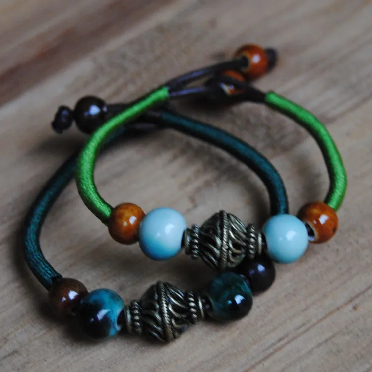 Jingdezhen Ceramic Jewelry Sen Ms. Ceramic Wind Small Fresh Couple Creative Bracelet