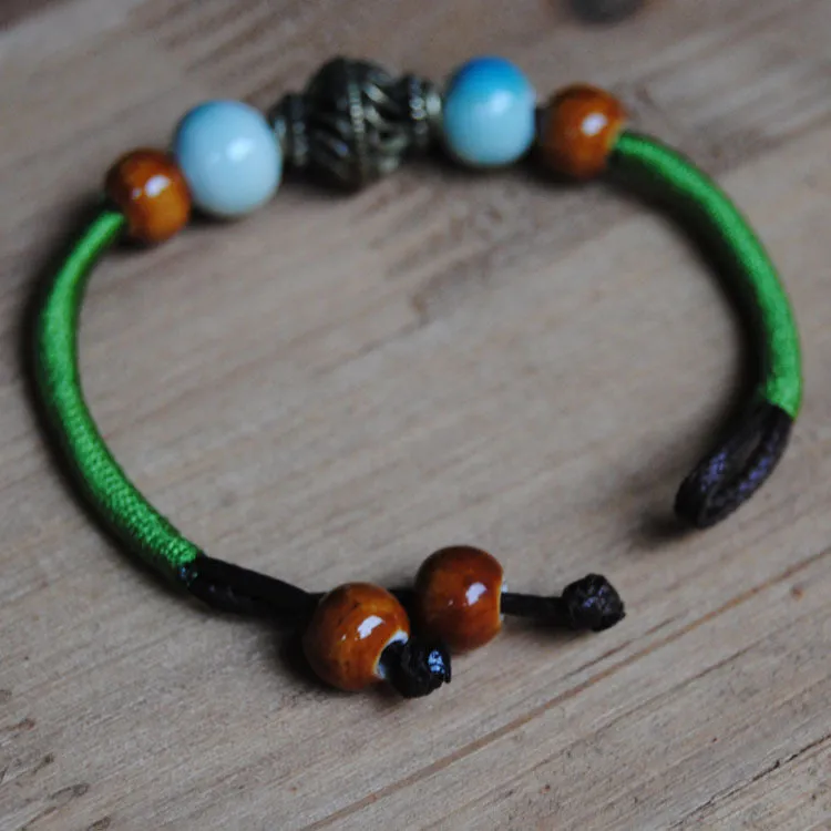 Jingdezhen Ceramic Jewelry Sen Ms. Ceramic Wind Small Fresh Couple Creative Bracelet