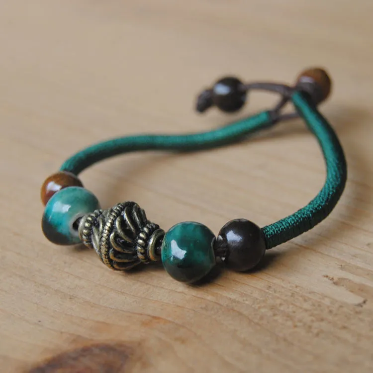 Jingdezhen Ceramic Jewelry Sen Ms. Ceramic Wind Small Fresh Couple Creative Bracelet