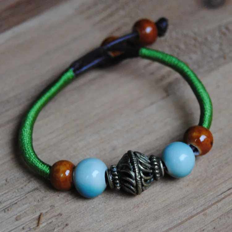 Jingdezhen Ceramic Jewelry Sen Ms. Ceramic Wind Small Fresh Couple Creative Bracelet