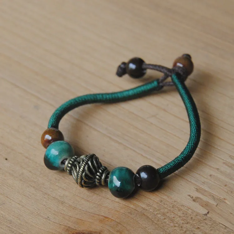 Jingdezhen Ceramic Jewelry Sen Ms. Ceramic Wind Small Fresh Couple Creative Bracelet