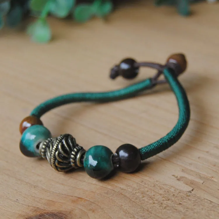 Jingdezhen Ceramic Jewelry Sen Ms. Ceramic Wind Small Fresh Couple Creative Bracelet