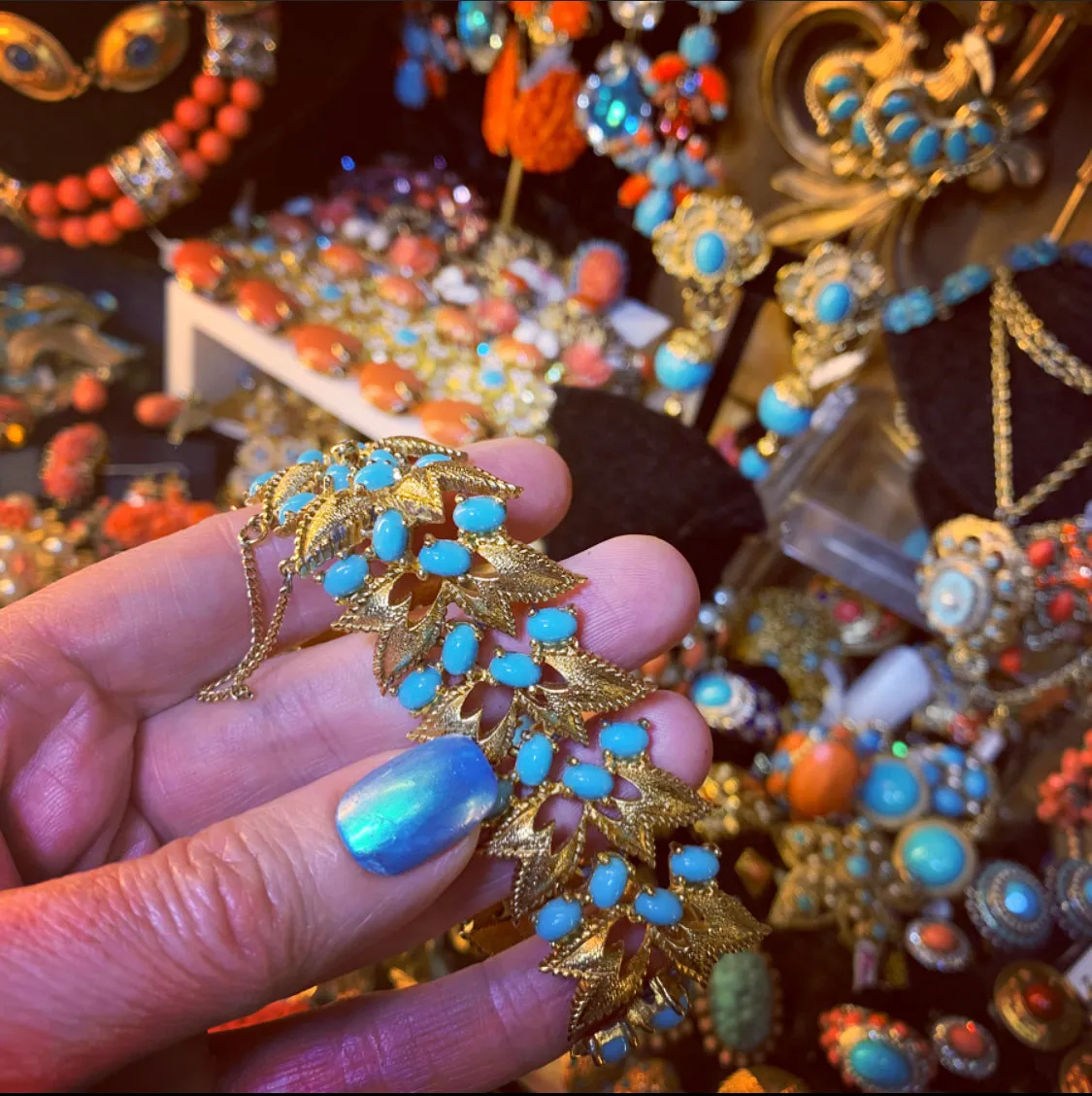 Jomaz Turquoise Gold Vintage bracelet