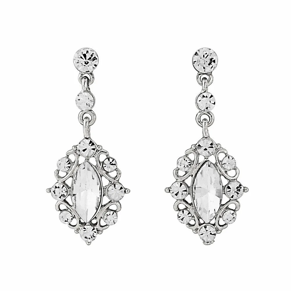 Juniper Crystal Drop Earrings