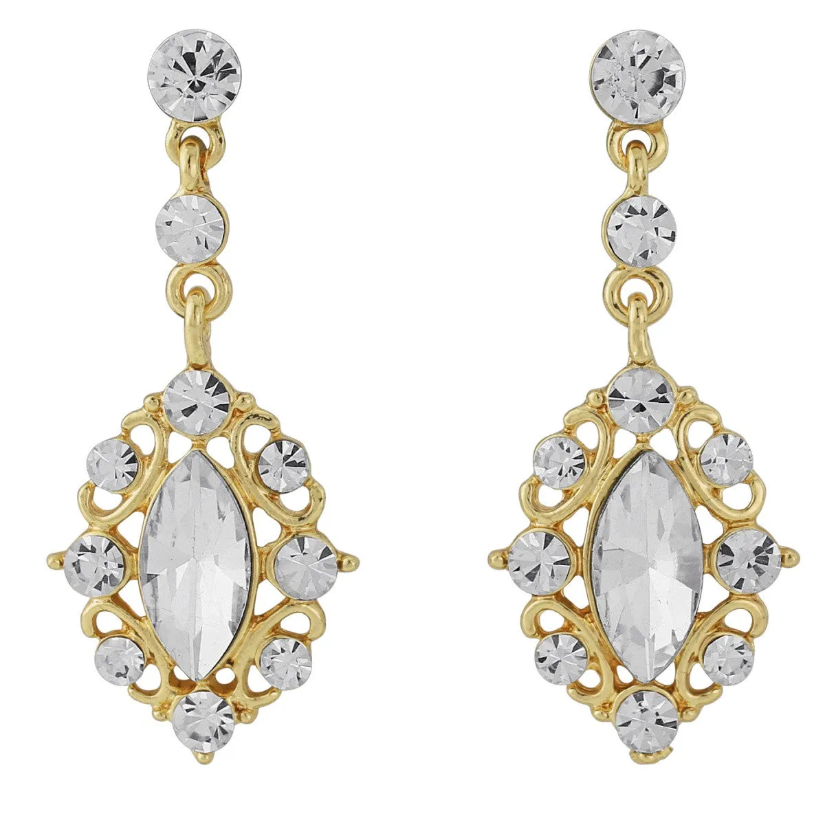 Juniper Crystal Drop Earrings