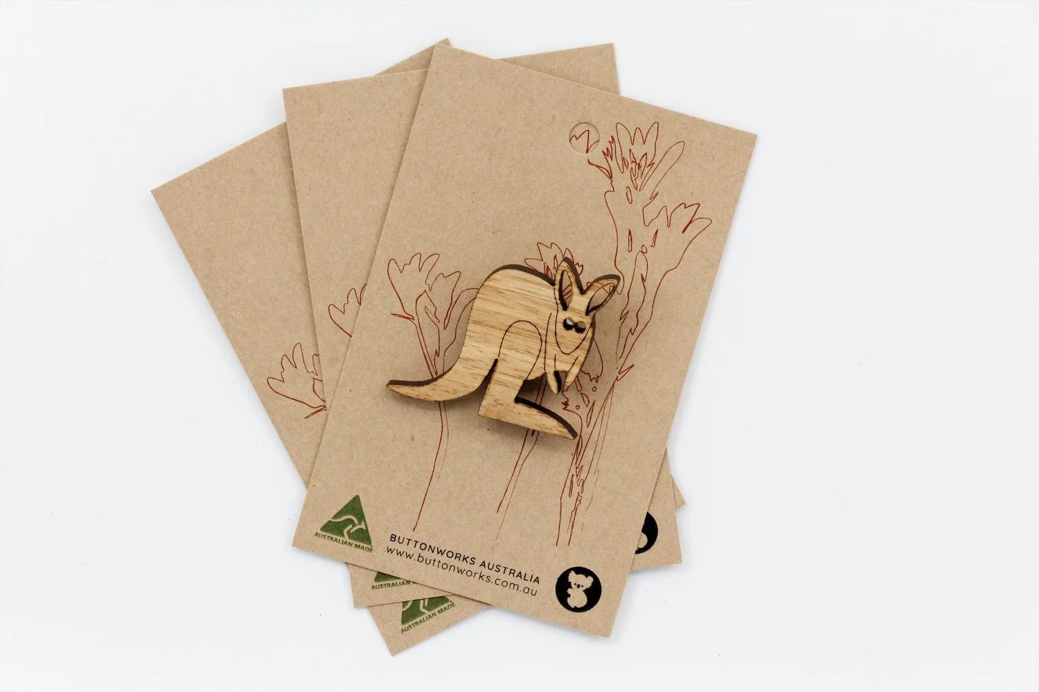 Kangaroo Brooch
