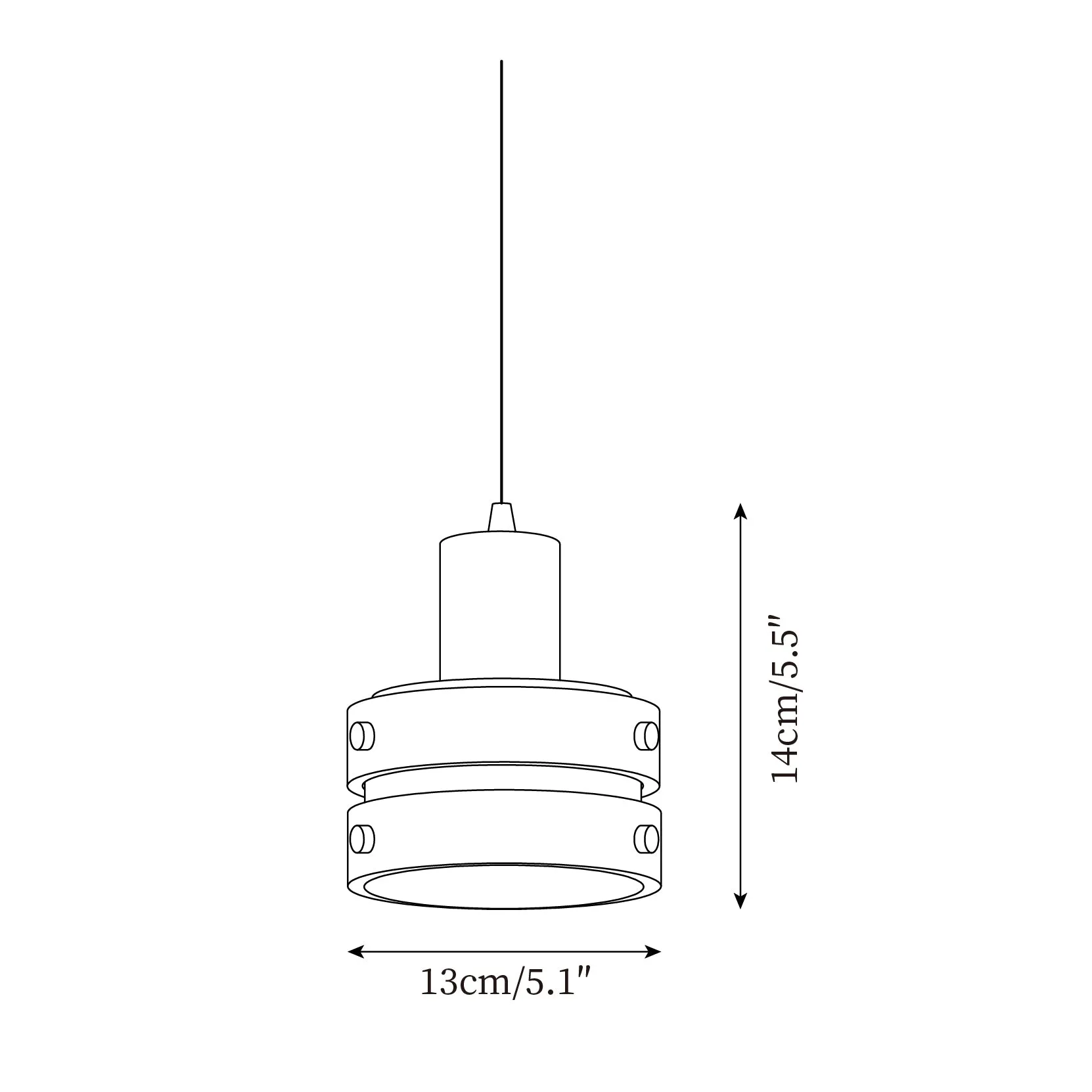 Karry Pendant Lamp 5.1″- 5.5″