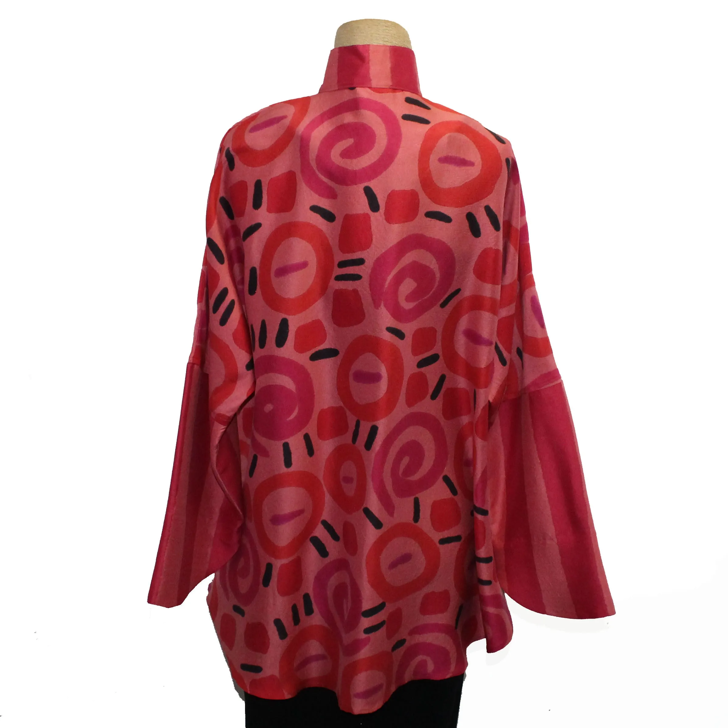 Kay Chapman Shirt, Pasadena, Spiral, Coral/Pink, M/L