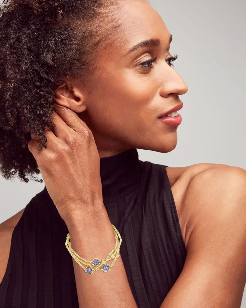Kendra Scott Tomon Bracelet Set - Gold Lavender Opal