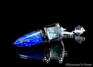 Lapis Lazuli & Aquamarine Crystal Pendulum