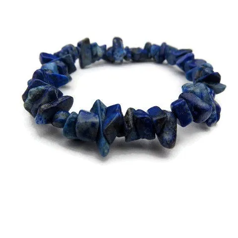 Lapis Lazuli Bracelet | Blue Crystal Healing Stone Bracelet | Lapis Lazuli Jewelry
