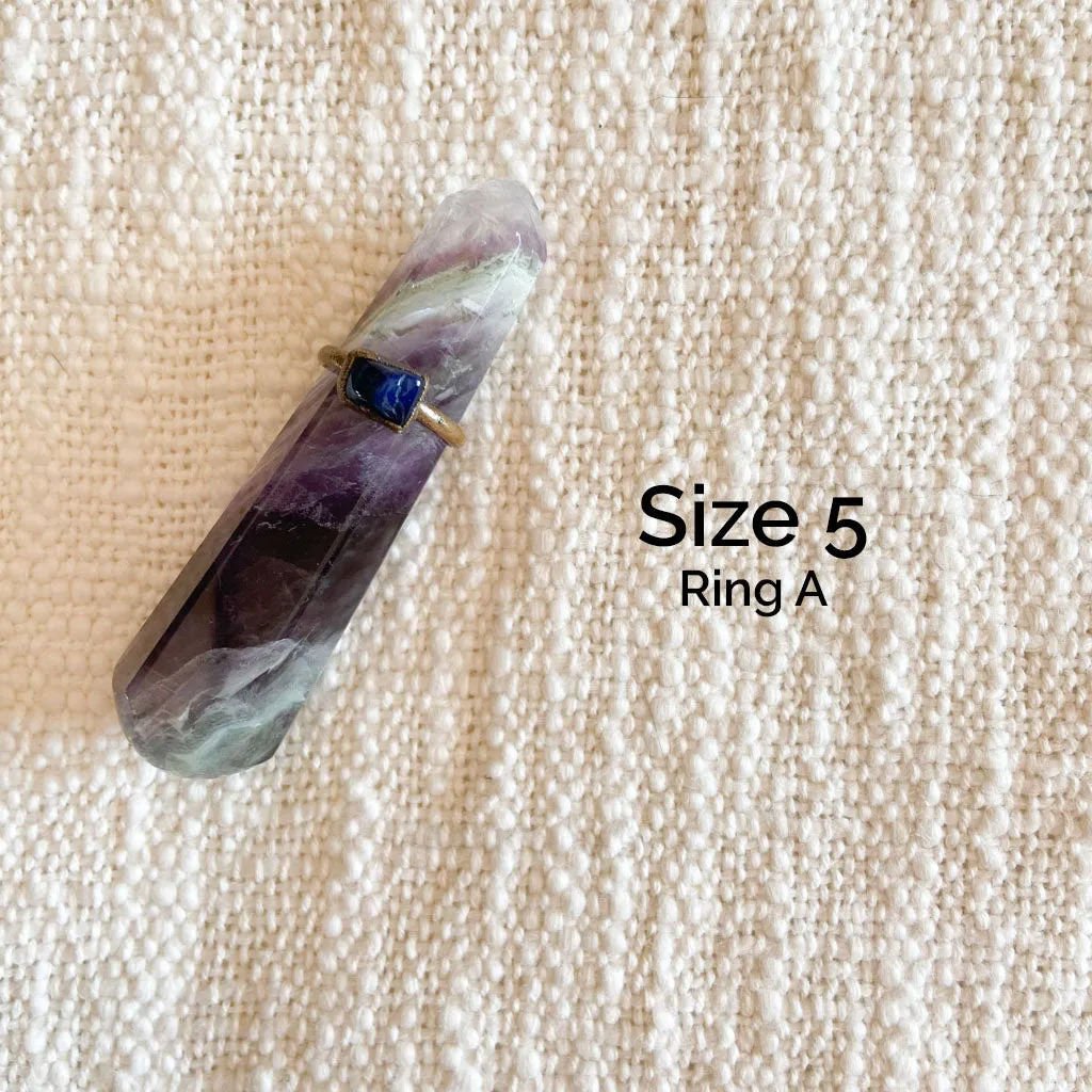 Lapis Lazuli Electroform Rings