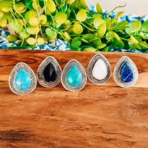 Lapis Lazuli Tribal Ring