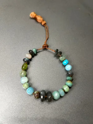 Lena Skadegard Turquoise Knotted Tassel Bracelet