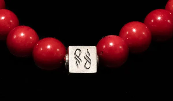 Luxury Red Coral Natural Gemstone Centerpiece Bracelet
