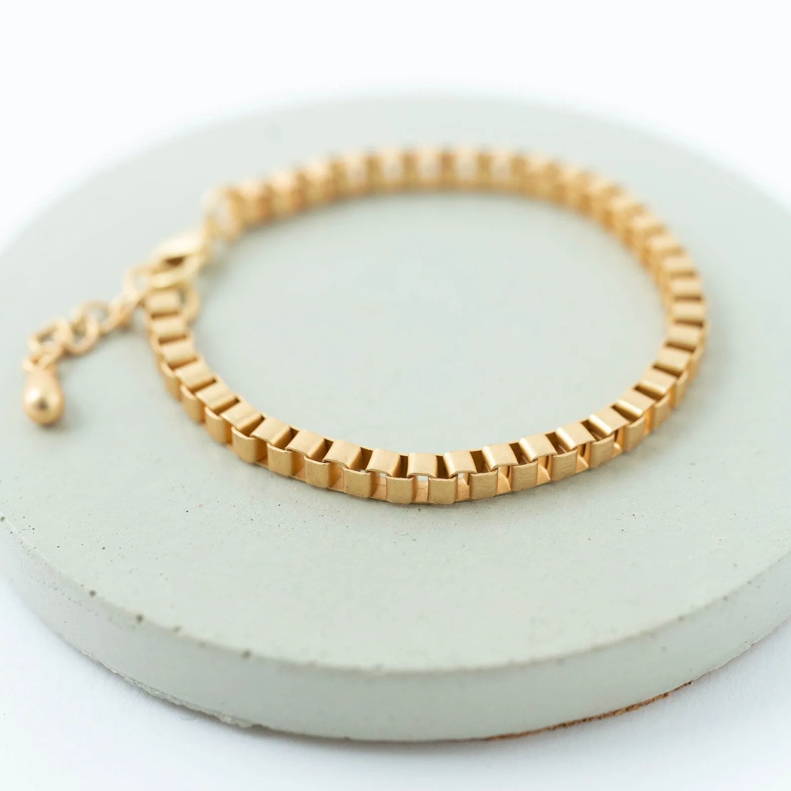 Matte gold chain Bracelet -WS